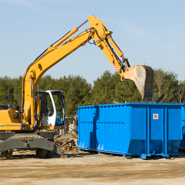 are there any restrictions on where a residential dumpster can be placed in Verlot Washington